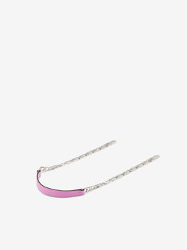 Short D Chain Strap Box Calf Orchid