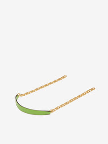 Short D Chain Strap Box Calf Aloé