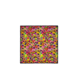 140X140 ALLOVER PANSIES SCARF