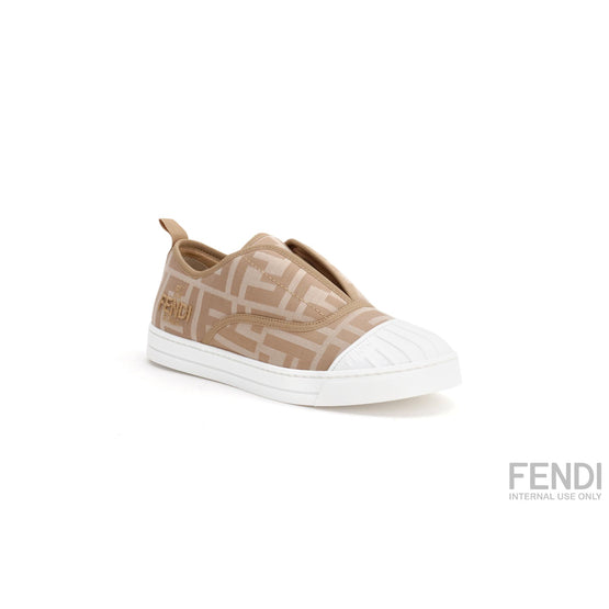 [SHOES/ACC/BAG] 베이지 FF 모노그램 코튼 슬립온
