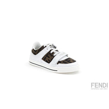 [SHOES/ACC/BAG] 화이트 FF 모노그램 레더 스니커즈
