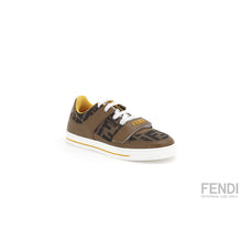 [SHOES/ACC/BAG] 브라운 FF 모노그램 레더 스니커즈