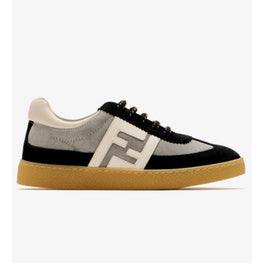 [SHOES/ACC/BAG] 블랙 스웨이드 로고 스니커즈