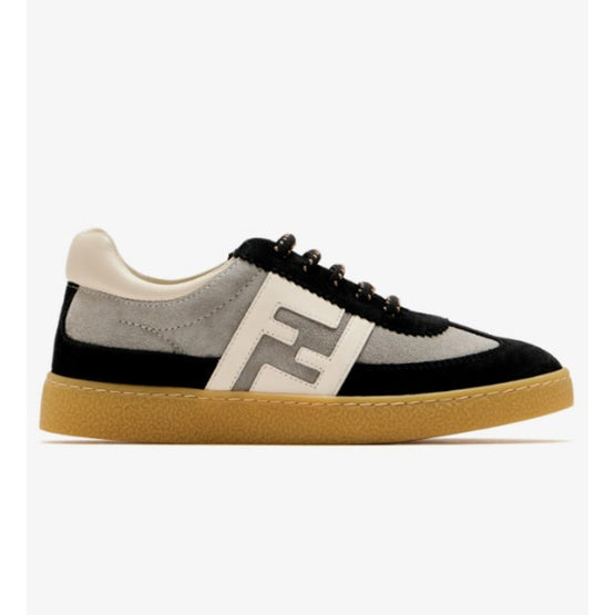 [SHOES/ACC/BAG] 블랙 스웨이드 로고 스니커즈