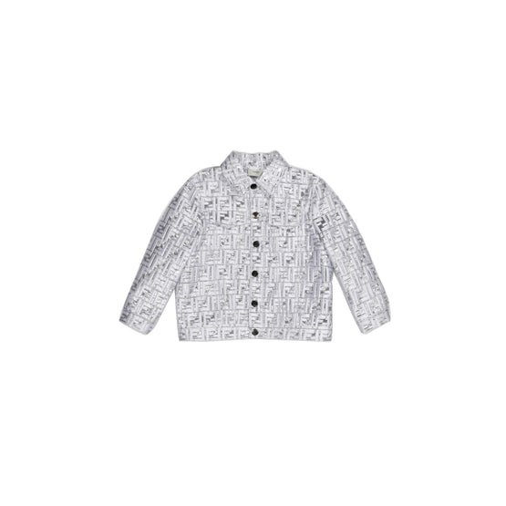 [KIDS UNISEX] 실버 FF 모노그램 자켓