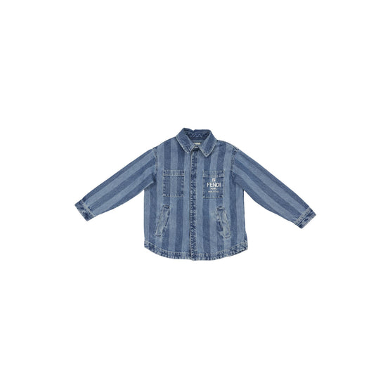 [KIDS UNISEX] 데님 스트라이프 셔츠
