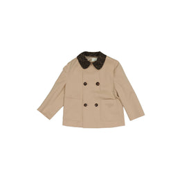 [KIDS UNISEX] FF 모노그램 더블 트렌치 하프 코트