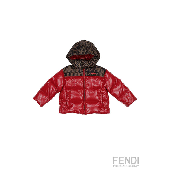[KIDS UNISEX] 레드 FF 모노그램 패딩