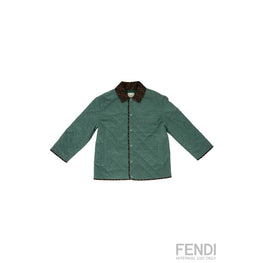 [KIDS UNISEX] 그린 퀼팅 자켓