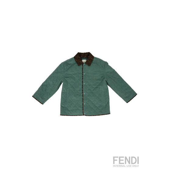 [KIDS UNISEX] 그린 퀼팅 자켓