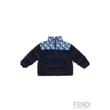 [KIDS UNISEX] 네이비 FF 모노그램 패턴 다운