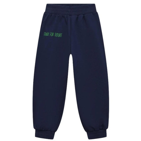 [KIDS UNISEX] 네이비 레터링 포인트 스웻팬츠