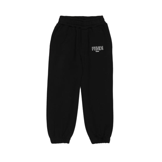 [KIDS UNISEX] 블랙 자수 로고 스웻팬츠