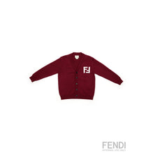 [KIDS UNISEX] 버건디 울 가디건