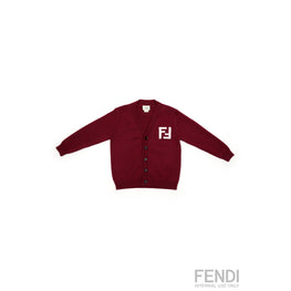 [KIDS UNISEX] 버건디 울 가디건
