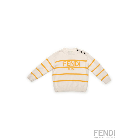 [KIDS UNISEX] 옐로우 스트라이프 니트