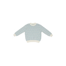 [KIDS UNISEX] 라이트 블루 FF 모노그램 패턴 풀오버