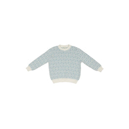 [KIDS UNISEX] 라이트 블루 FF 모노그램 패턴 풀오버