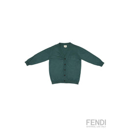[KIDS UNISEX] 그린 울 가디건