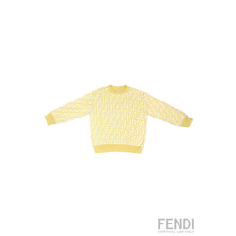 [KIDS UNISEX] 옐로우 FF 로고 니트