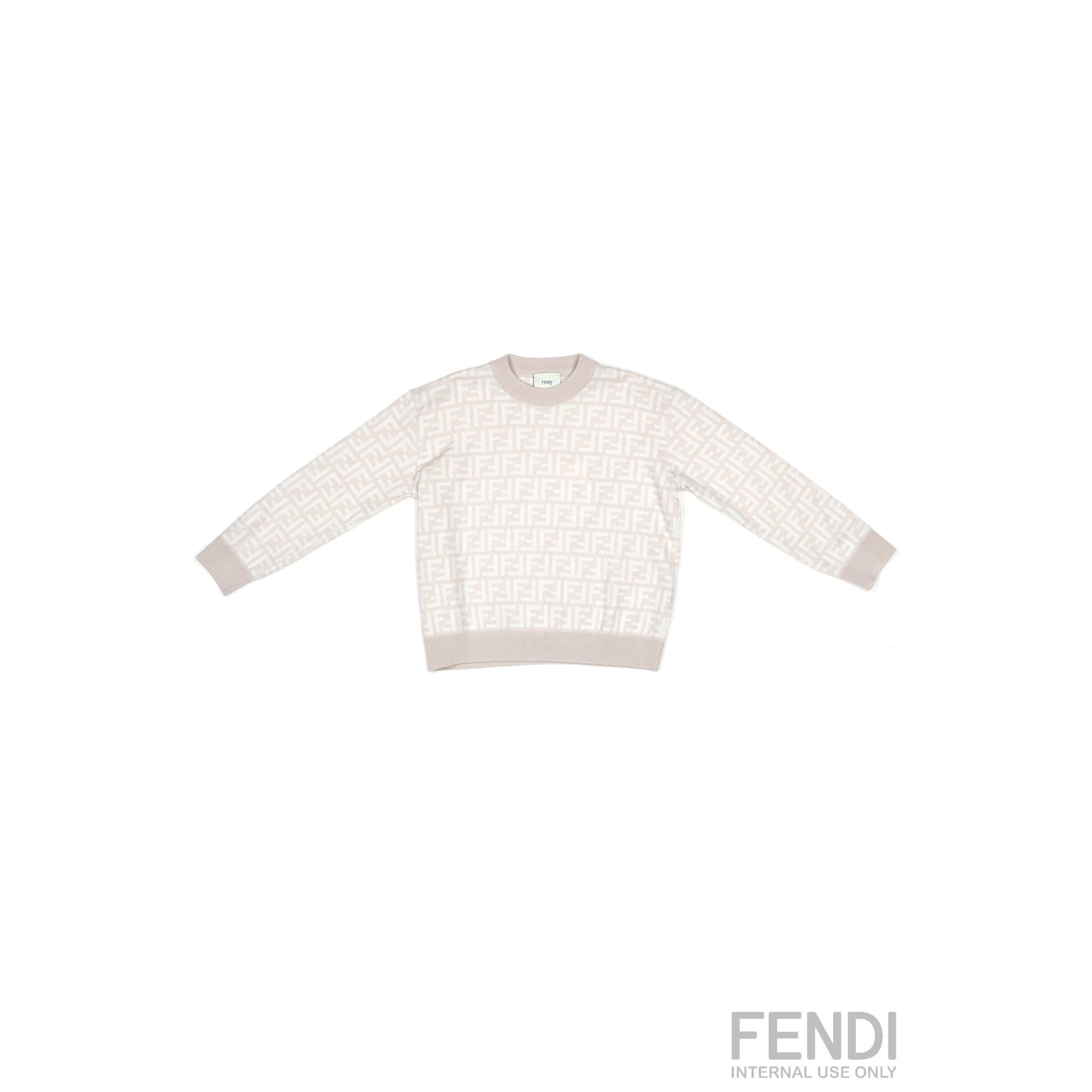 [KIDS UNISEX] 아이보리 FF 모노그램 풀오버 니트