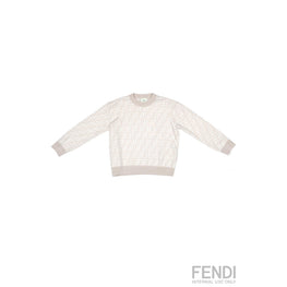 [KIDS UNISEX] 아이보리 FF 모노그램 풀오버 니트