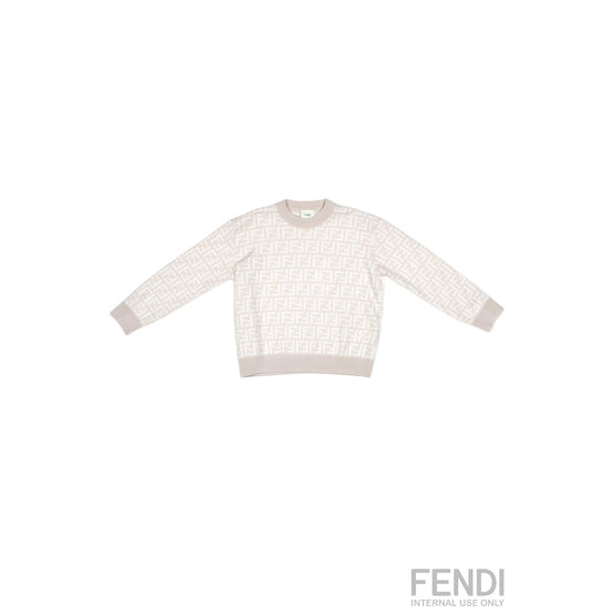 [KIDS UNISEX] 아이보리 FF 모노그램 풀오버 니트