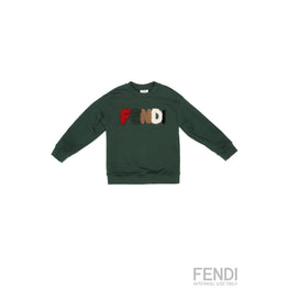 [KIDS UNISEX] 그린 로고 디테일 니트