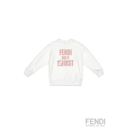 [KIDS UNISEX] 화이트 레터링 스웻셔츠