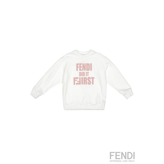 [KIDS UNISEX] 화이트 레터링 스웻셔츠
