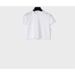 RB00C658R.01BC - TOP COL FRILL GALONS INCRUSTES