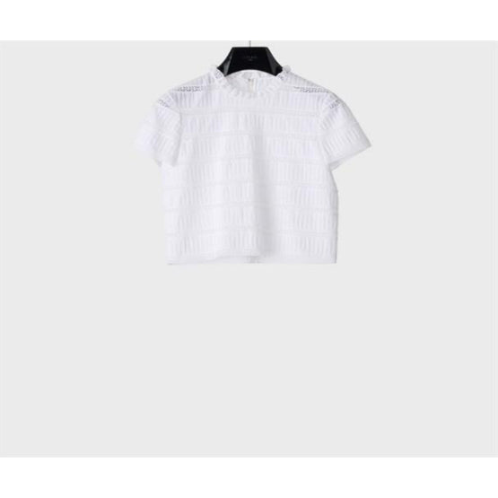 RB00C658R.01BC - TOP COL FRILL GALONS INCRUSTES