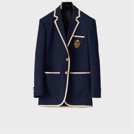 RV0LP092D.33NK - VESTE CLASSIQUE TRESSEE BLASON
