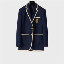 RV0LP092D.33NK - VESTE CLASSIQUE TRESSEE BLASON
