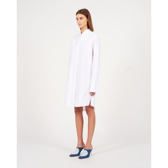 PLEATED SHIRT DRESS