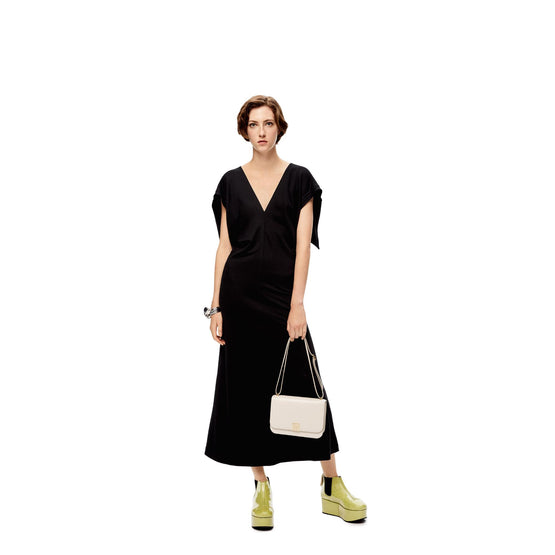 CAP SLEEVE MIDI DRESS