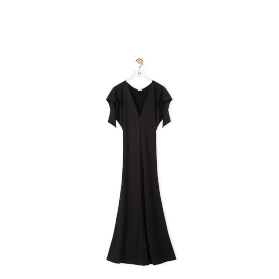 CAP SLEEVE MIDI DRESS