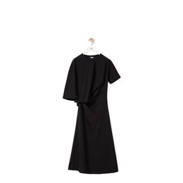 ASYMMETRIC DRAPED DRESS