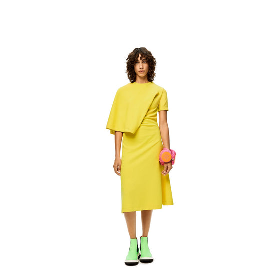 ASYMMETRIC DRAPED DRESS