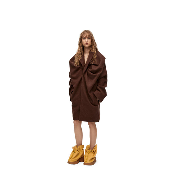 DRAPED COAT