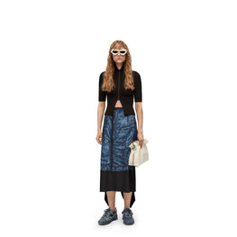 TROMPE L'OEIL MIDI SKIRT
