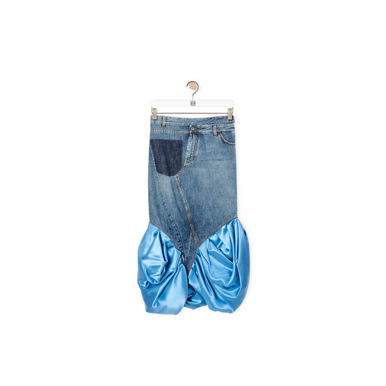 SATIN PANEL SKIRT