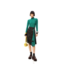 SEQUIN KNIT SKIRT