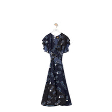 CROCUS PRINT RUFFLE DRESS