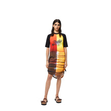 SUNSET RUCHED T-SHIRT DRESS