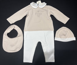 [NB UNISEX] 라운드 칼라 로고 베이비 세트
