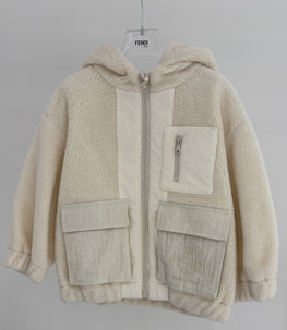 [KIDS UNISEX] 포켓 시어링 후드 점퍼