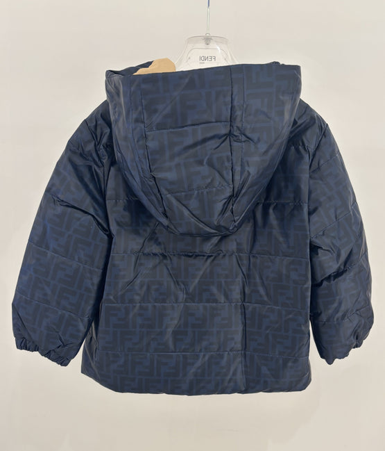 [KIDS UNISEX] 네이비 FF 모노그램 퀼티드 패딩