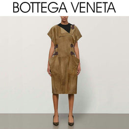 LEATHER - CAMEL/DARK BAROLO