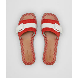 FLAT SANDAL - LAVA/BIANCO